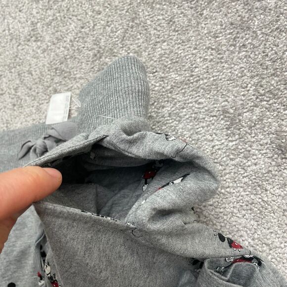 Disney Mickey Mouse Lounge Pajama Pants Mens Large Gray Printed Straight 28x31 - Picture 11 of 13